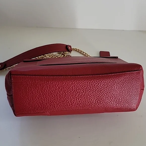 Coach Tammie Red Leather Shoulder Bag - Picture 4 of 9